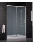 Душевая дверь в нишу Vegas Glass ZP 0130 07 10 профиль матовый хром, стекло сатин