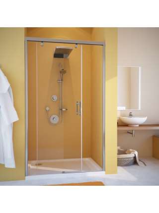 Душевая дверь в нишу GuteWetter Slide Door GK-862 левая 155 см стекло бесцветное, профиль хром