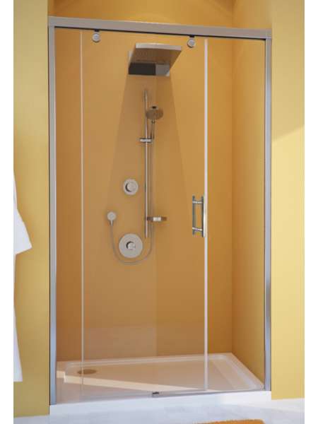 Душевая дверь в нишу GuteWetter Slide Door GK-862 левая 155 см стекло бесцветное, профиль хром