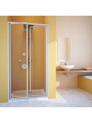 Душевая дверь в нишу GuteWetter Practic Door GK-402 68-72 см стекло бесцветное, профиль матовый хром