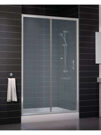 Душевая дверь в нишу Vegas Glass ZP 0120 07 10 профиль матовый хром, стекло сатин