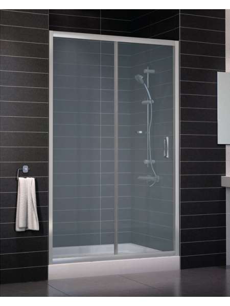 Душевая дверь в нишу Vegas Glass ZP 0120 07 10 профиль матовый хром, стекло сатин