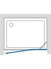 Душевая дверь в нишу GuteWetter Lux Door GK-002A правая 120 см стекло бесцветное, фурнитура хром