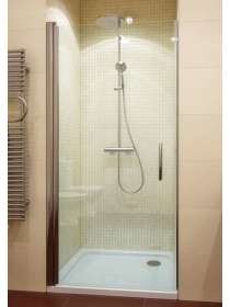 Душевая дверь в нишу GuteWetter Lux Door GK-601 левая 85 см стекло бесцветное, профиль хром