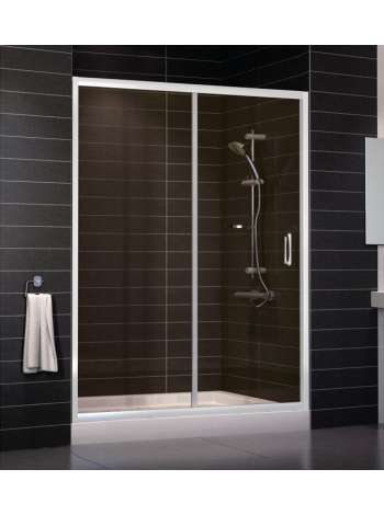 Душевая дверь в нишу Vegas Glass ZP 0150 01 05 профиль белый, стекло бронза