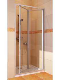 Душевая дверь в нишу GuteWetter Practic Door GK-404 правая (63-67)x190 стекло бесцветное, профиль мат. хром