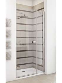 Душевая дверь в нишу GuteWetter Trend Door GK-862BP левая 110 см стекло бесцветное Two, профиль хром
