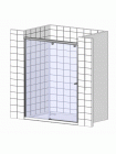 Душевая дверь в нишу GuteWetter Slide Door GK-862 левая 110 см стекло бесцветное, профиль хром