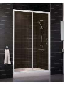 Душевая дверь в нишу Vegas Glass ZP 0125 01 05 профиль белый, стекло бронза