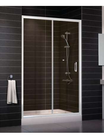 Душевая дверь в нишу Vegas Glass ZP 0125 01 05 профиль белый, стекло бронза