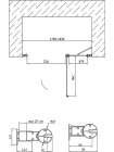 Душевая дверь в нишу Vegas Glass EP-F-1 0180 07 01 L профиль матовый хром, стекло прозрачное