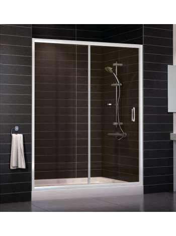 Душевая дверь в нишу Vegas Glass ZP 0160 01 05 профиль белый, стекло бронза
