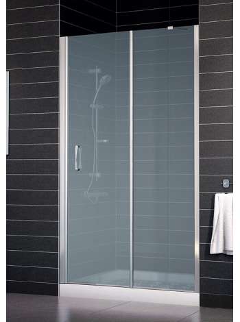 Душевая дверь в нишу Vegas Glass EP-F-1 0140 08 10 L профиль глянцевый хром, стекло сатин