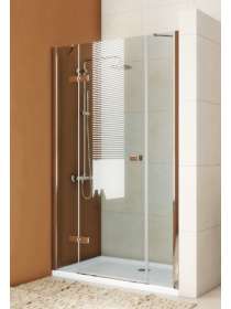 Душевая дверь в нишу GuteWetter Trend Door GK-863P левая 123 см стекло бесцветное Two, профиль хром
