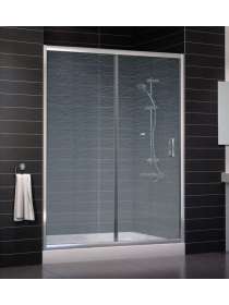 Душевая дверь в нишу Vegas Glass ZP 0150 08 02 профиль глянцевый хром, стекло шиншилла