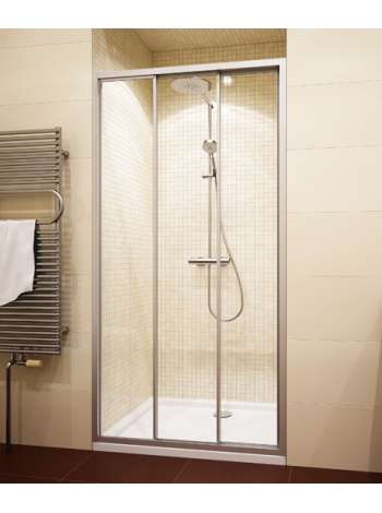 Душевая дверь в нишу GuteWetter Practic Door GK-403 123-127 см стекло бесцветное, профиль матовый хром