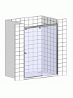 Душевая дверь в нишу GuteWetter Slide Door GK-862 правая 100 см стекло бесцветное, профиль хром