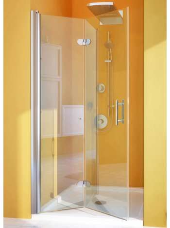Душевая дверь в нишу GuteWetter Lux Door GK-102A левая 85 см стекло бесцветное, профиль хром