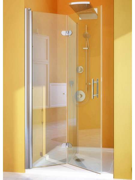 Душевая дверь в нишу GuteWetter Lux Door GK-102A левая 85 см стекло бесцветное, профиль хром