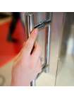 Душевая дверь в нишу GuteWetter Lux Door GK-001 левая 70 см стекло бесцветное, фурнитура хром