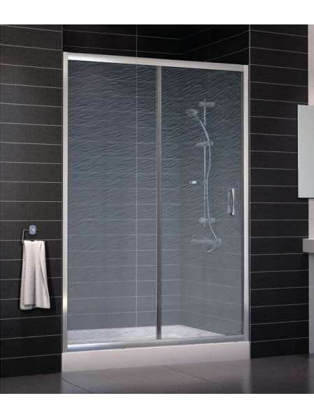 Душевая дверь в нишу Vegas Glass ZP 0135 08 02 профиль глянцевый хром, стекло шиншилла