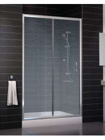 Душевая дверь в нишу Vegas Glass ZP 0120 08 02 профиль глянцевый хром, стекло шиншилла