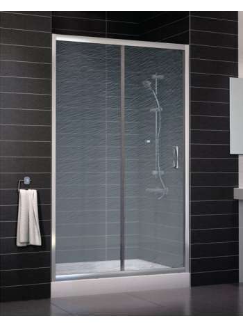 Душевая дверь в нишу Vegas Glass ZP 0120 08 02 профиль глянцевый хром, стекло шиншилла