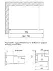 Душевая перегородка Vegas Glass EAF 76 01 01 профиль белый, стекло прозрачное
