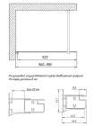 Душевая перегородка Vegas Glass EAF 96 07 05 профиль матовый хром, стекло бронза