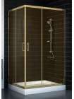 Душевой уголок Vegas Glass ZA-F 90*110 05 05 профиль бронза, стекло бронза