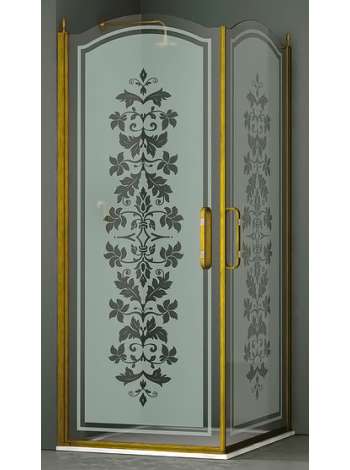 Душевой уголок Sturm Eleganz 90 gold декор