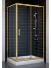 Душевой уголок Vegas Glass ZP+ZPV 100*70 09 01 профиль золото, стекло прозрачное