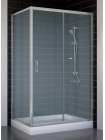 Душевой уголок Vegas Glass ZP+ZPV 110*70 07 10 профиль матовый хром, стекло сатин