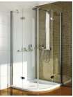 Душевой уголок GuteWetter Lux Meliori GK-102 90x90 см стекло бесцветное, профиль хром