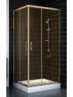 Душевой уголок Vegas Glass ZA-F 80*90 05 04 профиль бронза, стекло бронза