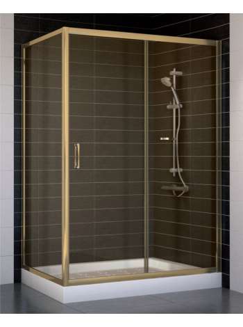 Душевой уголок Vegas Glass ZP+ZPV 130*70 05 05 профиль бронза, стекло бронза