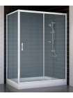 Душевой уголок Vegas Glass ZP+ZPV 140*70 01 10 профиль белый, стекло сатин
