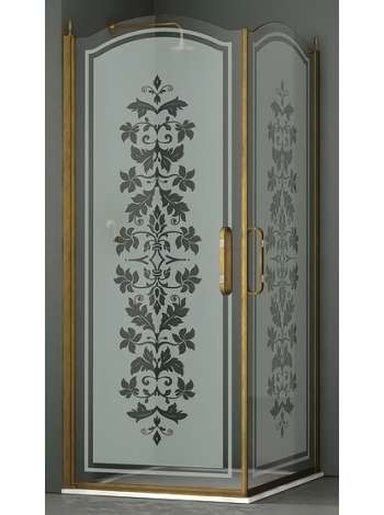 Душевой уголок Sturm Eleganz 100 bronze декор