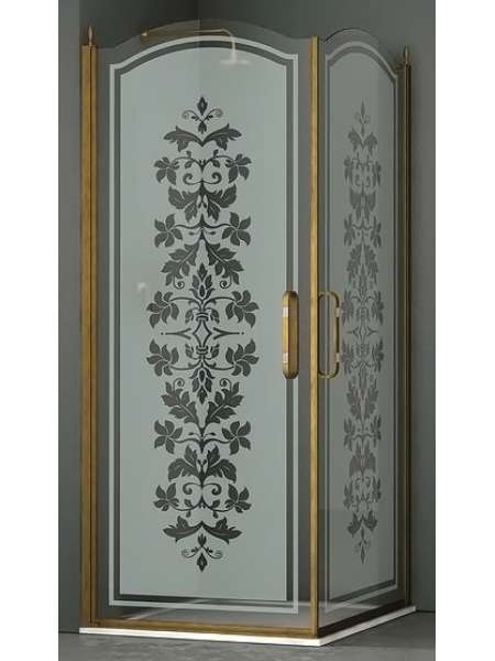 Душевой уголок Sturm Eleganz 100 bronze декор