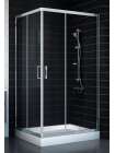 Душевой уголок Vegas Glass ZA-F 90*100 08 01 профиль глянцевый хром, стекло прозрачное