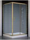 Душевой уголок Vegas Glass ZP+ZPV 100*100 05 02 профиль бронза, стекло шиншилла