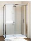Душевой уголок GuteWetter Slide Rectan GK-863B левая 130x80 см стекло бесцветное, профиль хром
