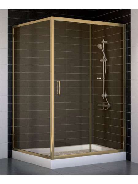 Душевой уголок Vegas Glass ZP+ZPV 120*100 05 05 профиль бронза, стекло бронза