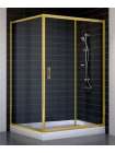 Душевой уголок Vegas Glass ZP+ZPV 120*100 09 01 профиль золото, стекло прозрачное