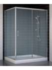 Душевой уголок Vegas Glass ZP+ZPV 130*90 07 10 профиль матовый хром, стекло сатин
