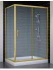 Душевой уголок Vegas Glass ZP+ZPV 120*70 09 02 профиль золото, стекло шиншилла