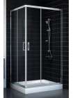 Душевой уголок Vegas Glass ZA-F 80*100 08 01 профиль глянцевый хром, стекло прозрачное