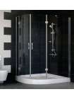 Душевой уголок Vegas Glass AFS-F 120*110 07 01 R профиль матовый хром, стекло прозрачное