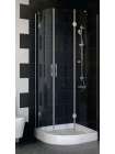 Душевой уголок Vegas Glass AFS-F 80*90 07 01 R профиль матовый хром, стекло прозрачное