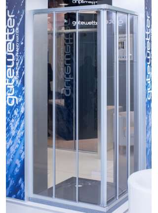 Душевой уголок GuteWetter Practic Square GK-433 80x80 см стекло бесцветное, профиль матовый хром